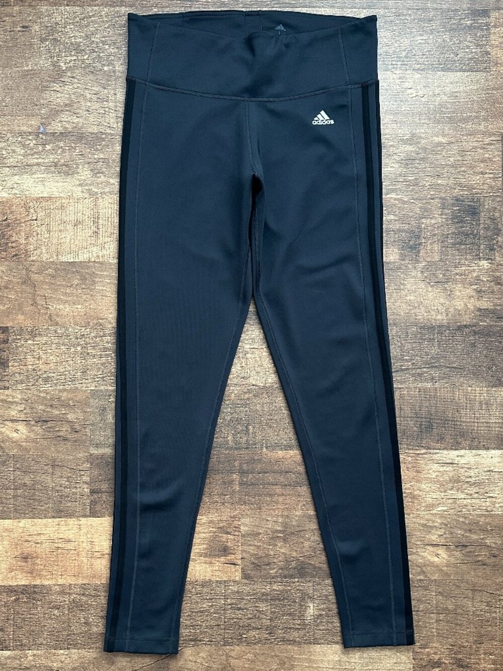 ⭐ADIDAS ORIGINAL 3-STRIPE LEGGINGS in Dark Gray, size L⭐